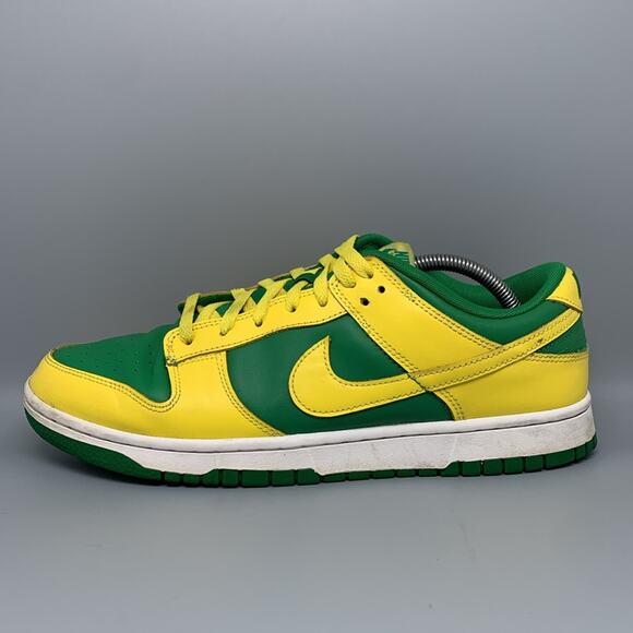 Nike Dunk‎ Low Retro Reverse Brazil Running Shoes DV0833-300 Men's Sz 11 - Picture 6 of 10